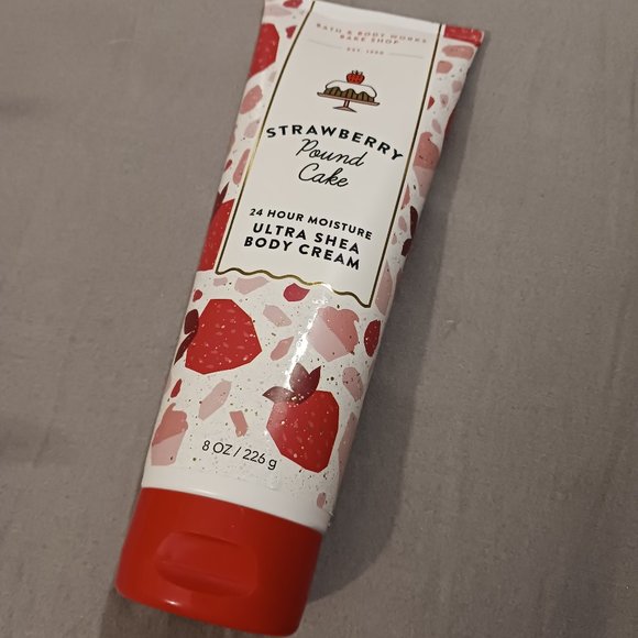 Bath & Body Works Other - NEW! Strawberry Pound Cake Body Cream (B&BW)